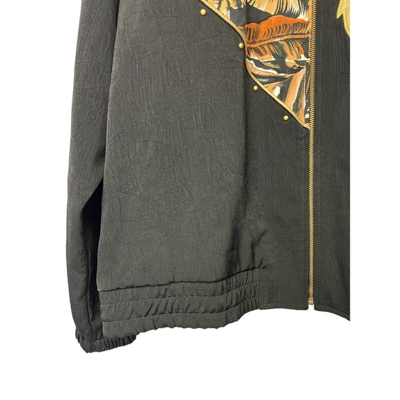 Vintage Nancy Bolen Women’s Embroidered Blazer Jacket Monstera Plant Print Sz 14 - Picture 10 of 16